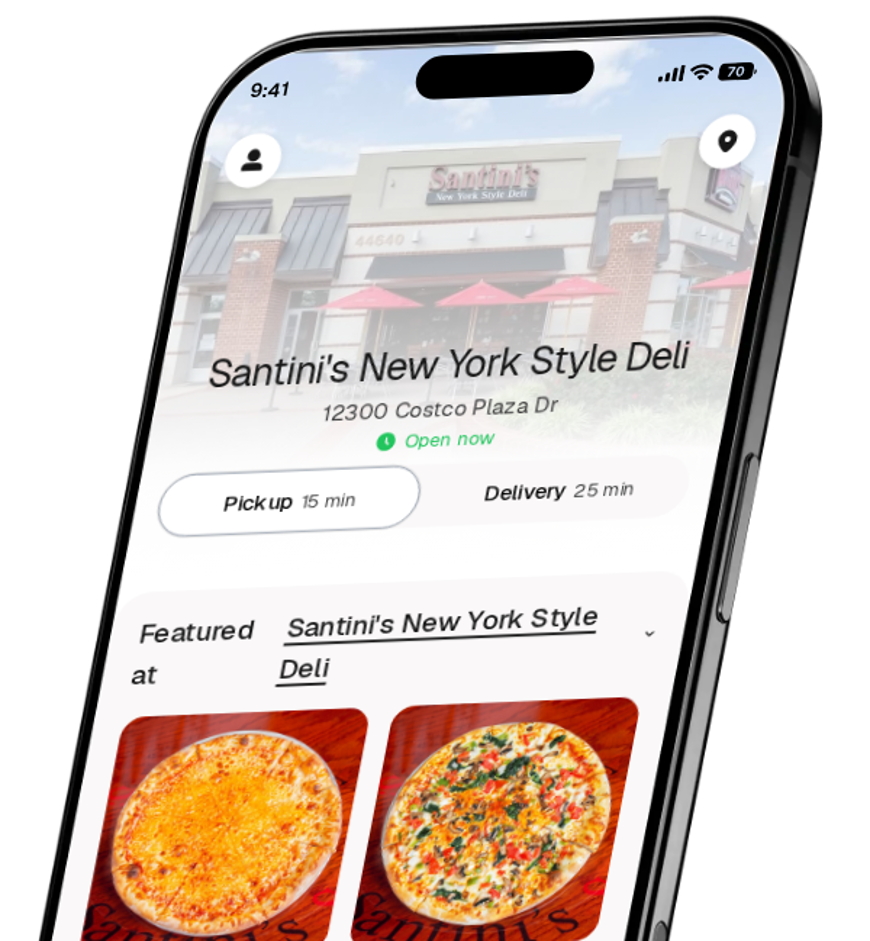 Santini's New York Style Deli app preview