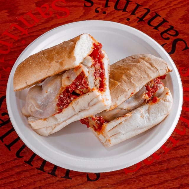 Meatball & Cheese with Marinara.
